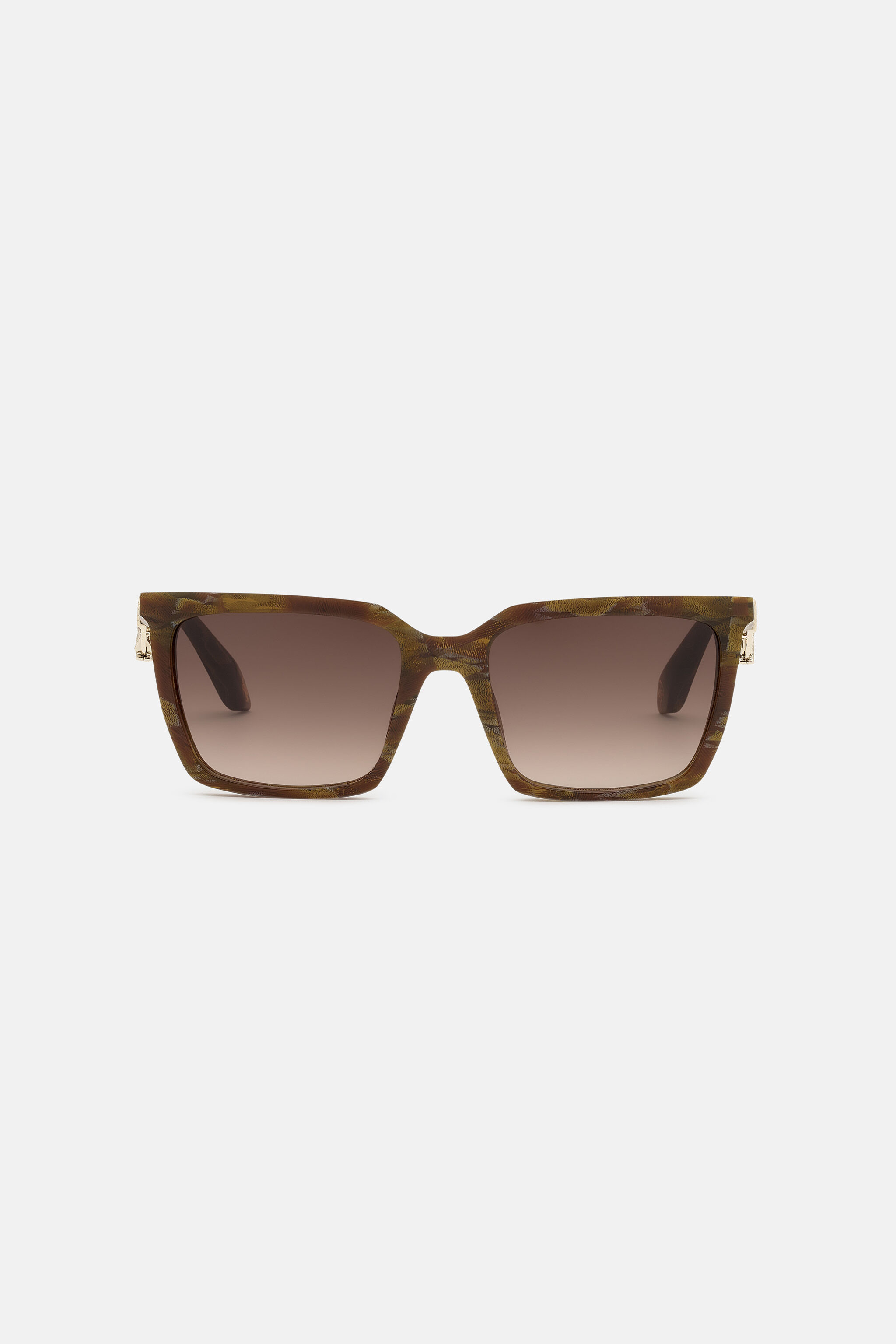 RC Sunglasses with acetate front combined with metal temples BROWN STONE EFFECT VALD12-ID250