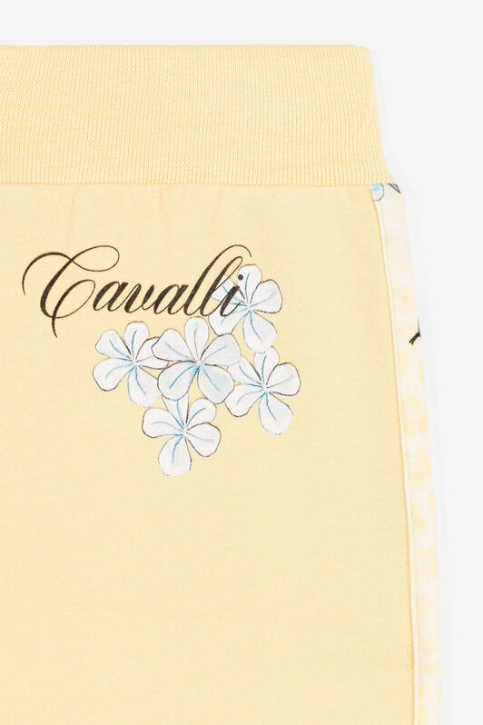 JU Jaguar And Flower-Print Sweatpants Yellow QJT203-CF050