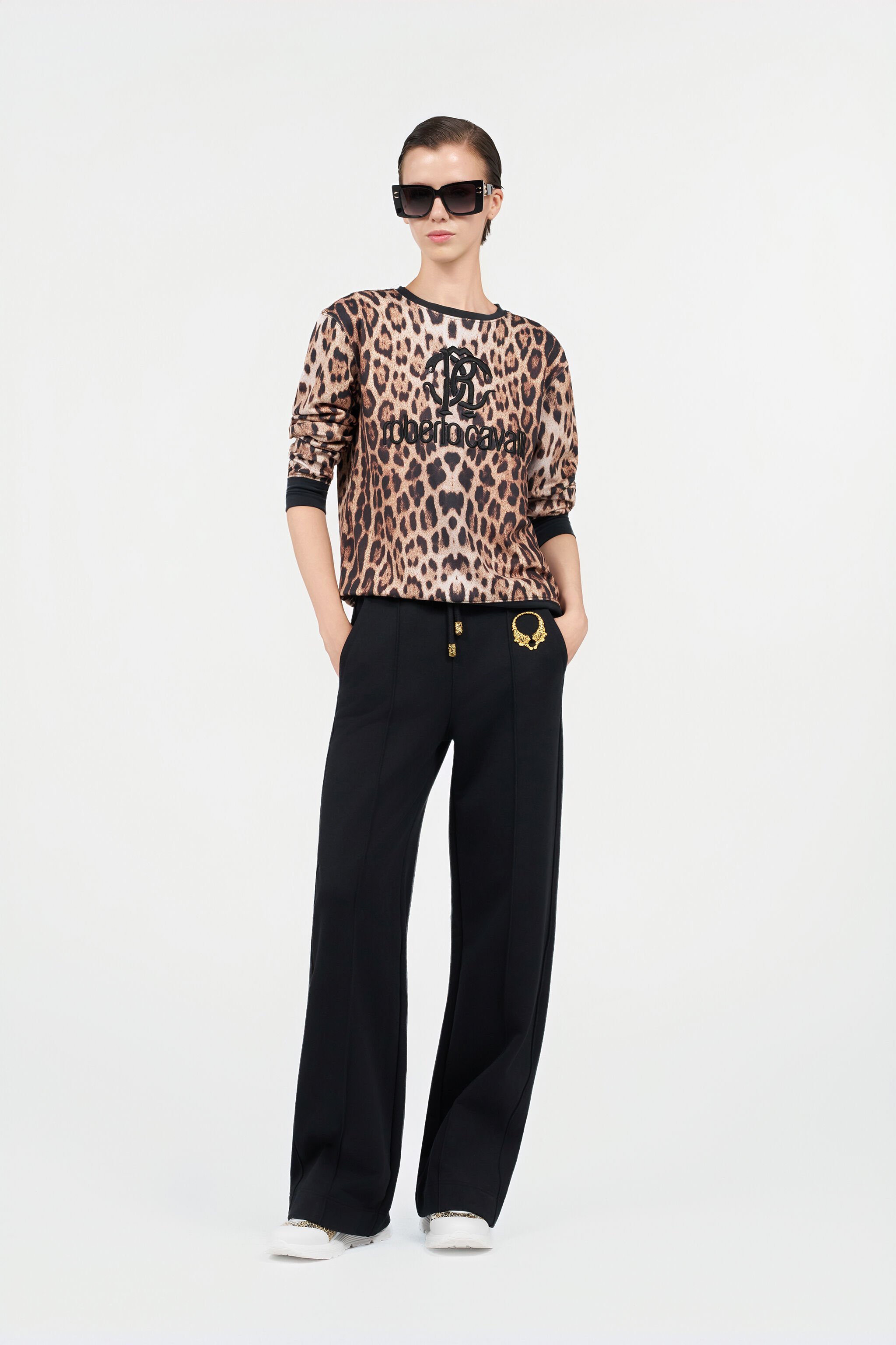 RC Leopard Print Sweatshirt JAGUAR QOT66A-2OG34