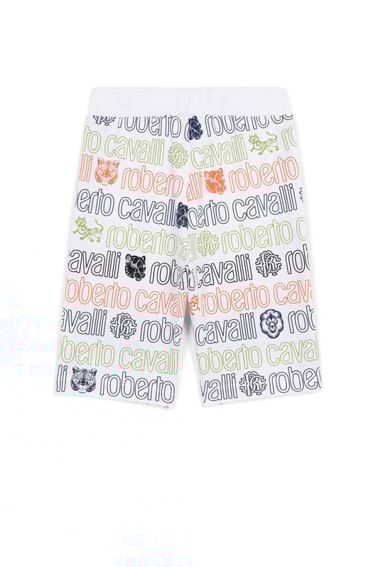 JU Logo And Panther-Print Shorts JU Logo And Panther-Print Shorts Dark blue KJT252-FOU11