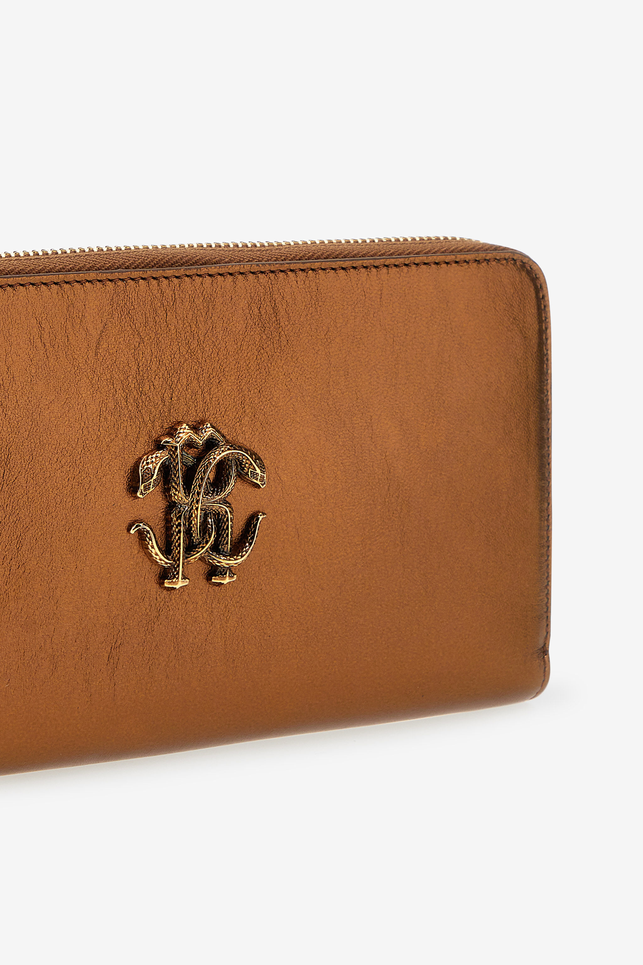 RC Wallet with Monogram RC and zip Bronze SKA001-PN199