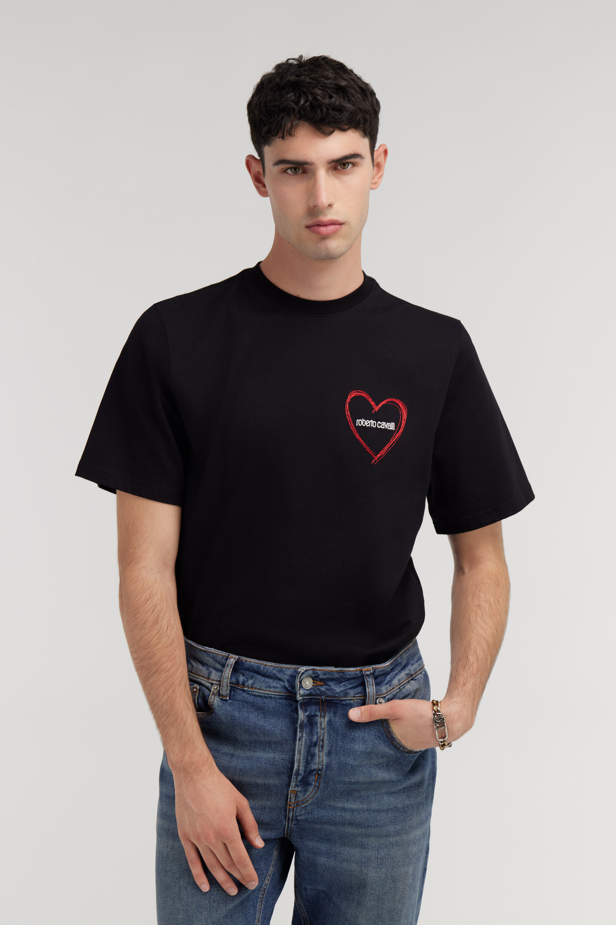 RC Heart and Logo t-shirt Black SRT61L-JD060
