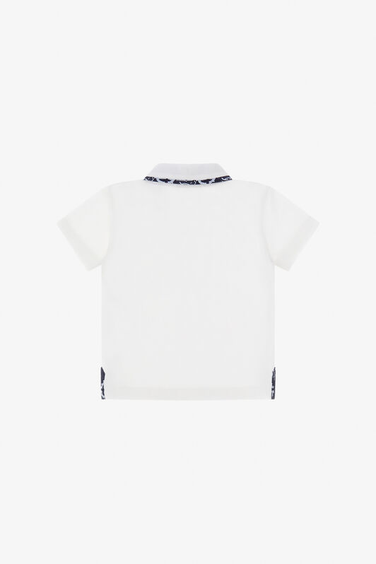 JU Button-Down-Poloshirt Mit Wappen JU Button-Down-Poloshirt Mit Wappen Weiß TJT637-KB002