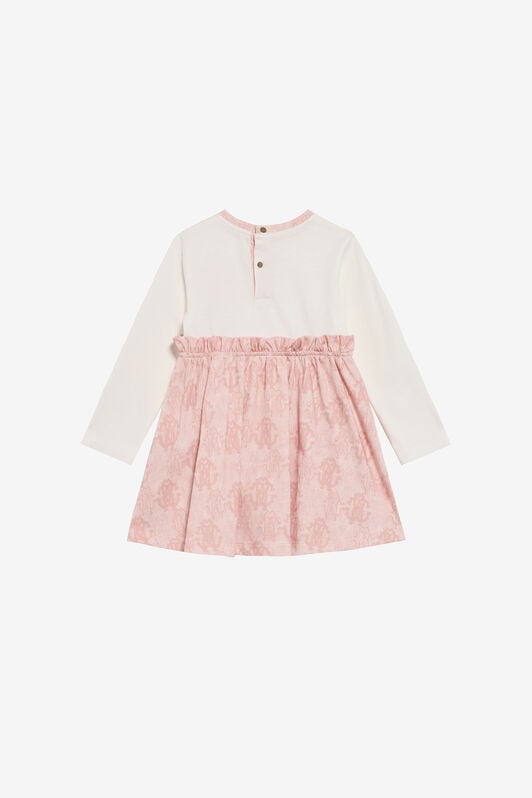 JU Monogram RC Print Cotton Dress MILKY WHITE TJT106-JD001