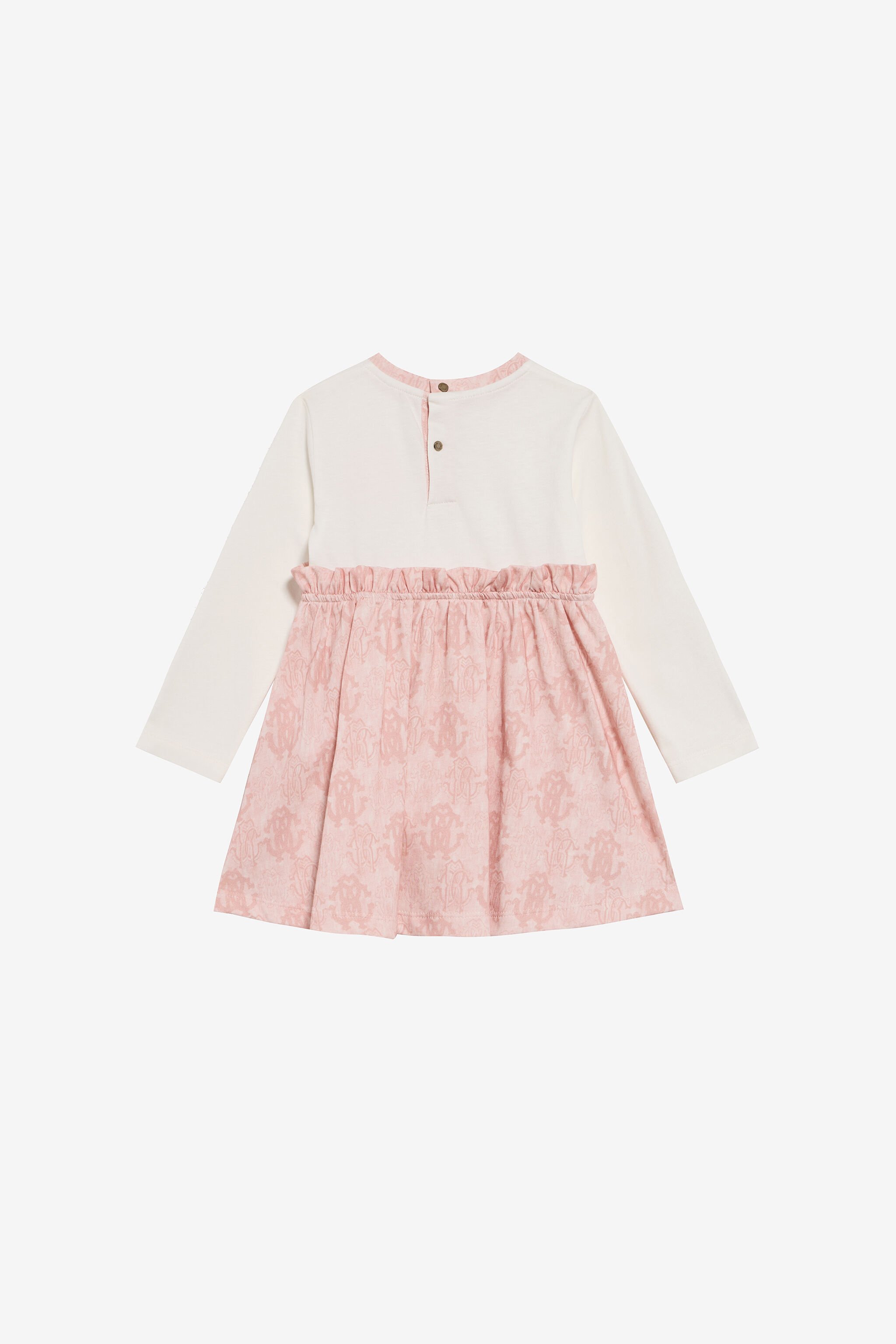 JU Monogram RC Print Cotton Dress MILKY WHITE TJT106-JD001