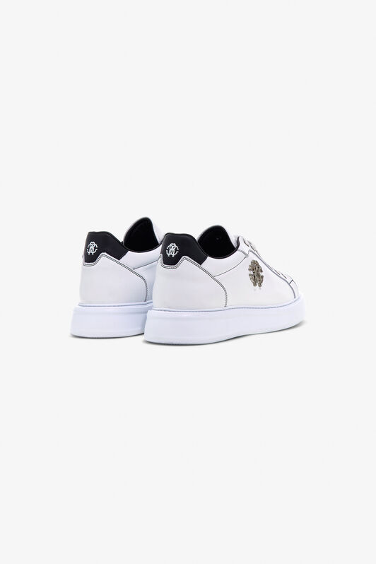 RC Sneakers en cuir avec logo WHITE/BLACK OOS00C-PZ085