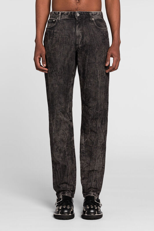 RC Faded Slim-Fit Jeans Black PNJ240-DN014