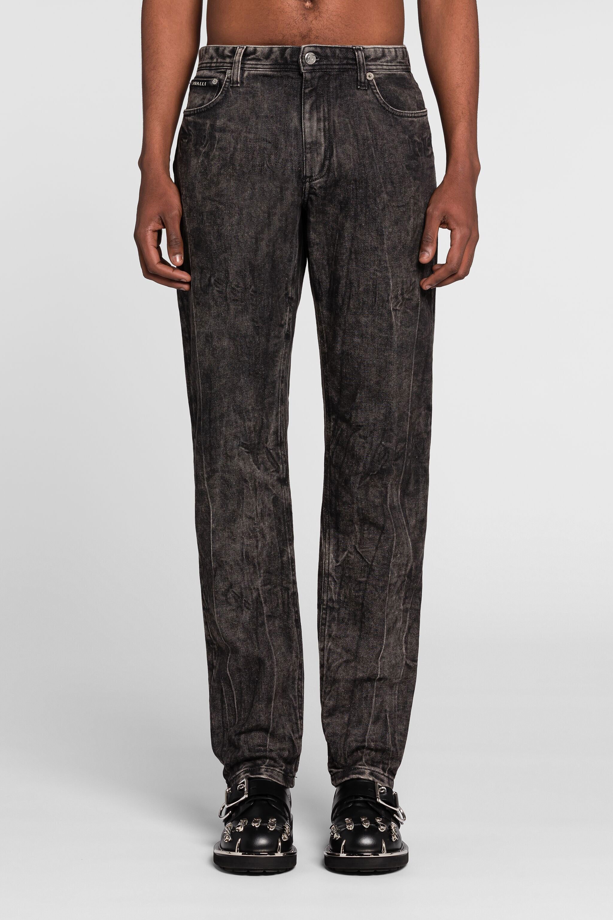 RC Faded Slim-Fit Jeans Black PNJ240-DN014