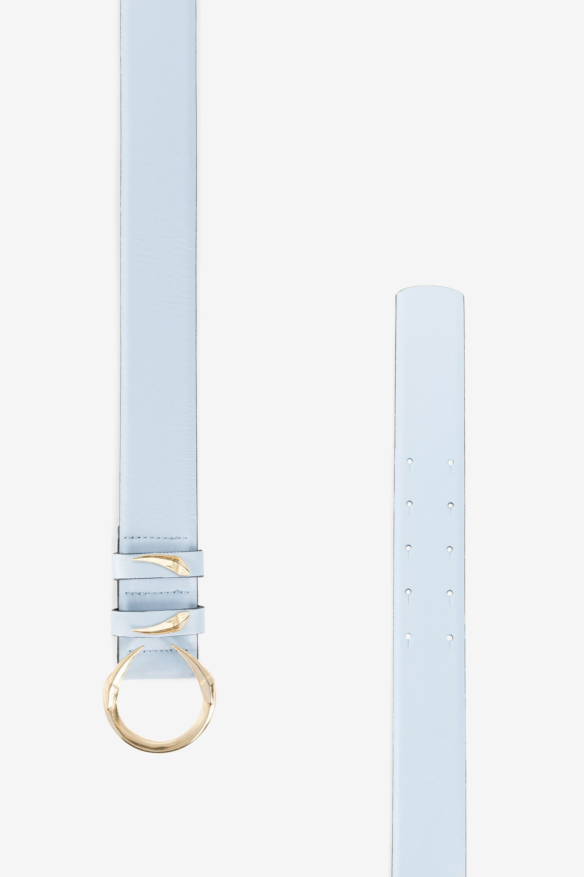 RC C Logo Leather Belt Light blue OKC007-PZ132
