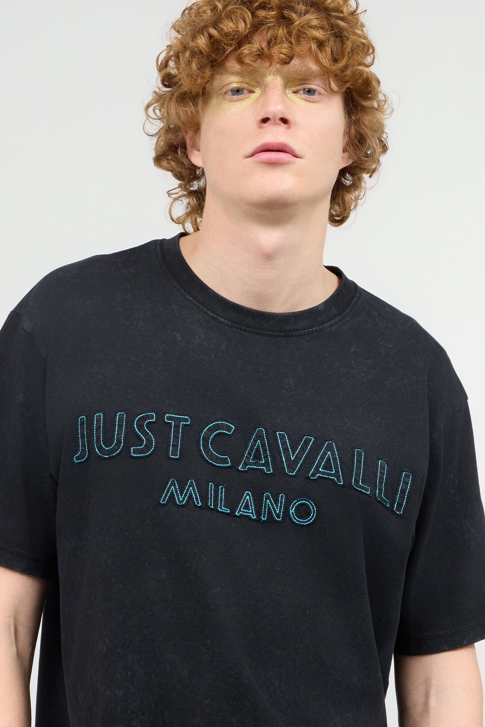 JC T-Shirt With Logo Black UFT027-UF047