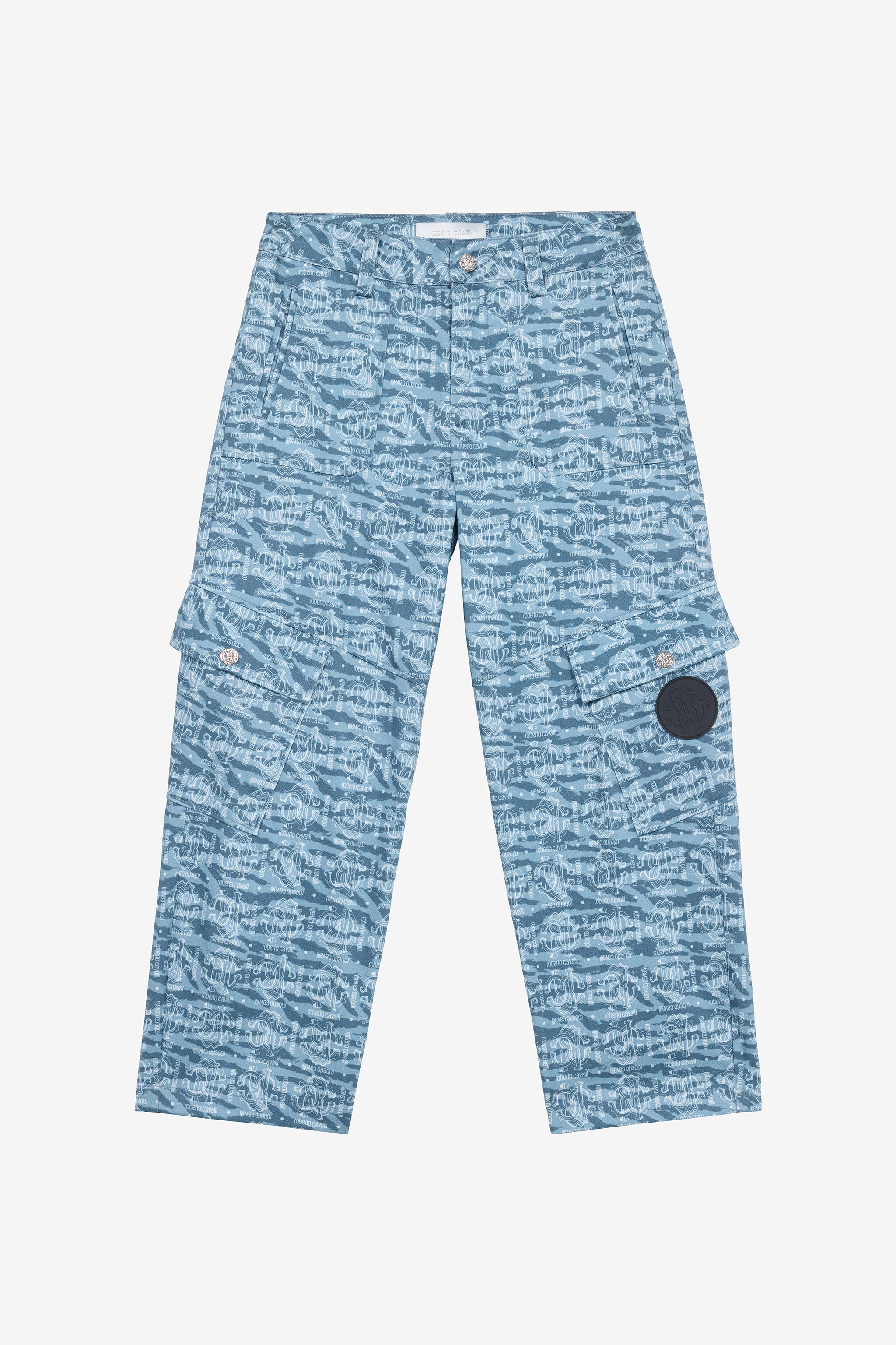 JU Pants With RC Monogram And Logo Blue UJT201-JFO38