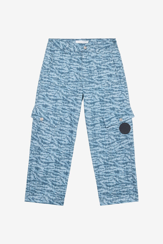 JU Pants With RC Monogram And Logo JU Pants With RC Monogram And Logo Blue UJT201-JFO38
