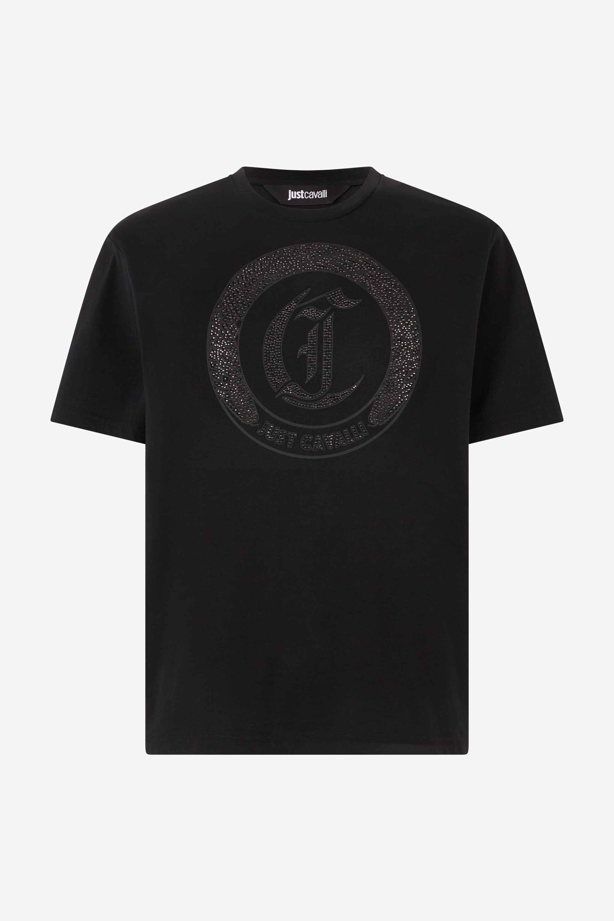 JC T-Shirt With Mini-Studded Logo Black UFT052-UF072