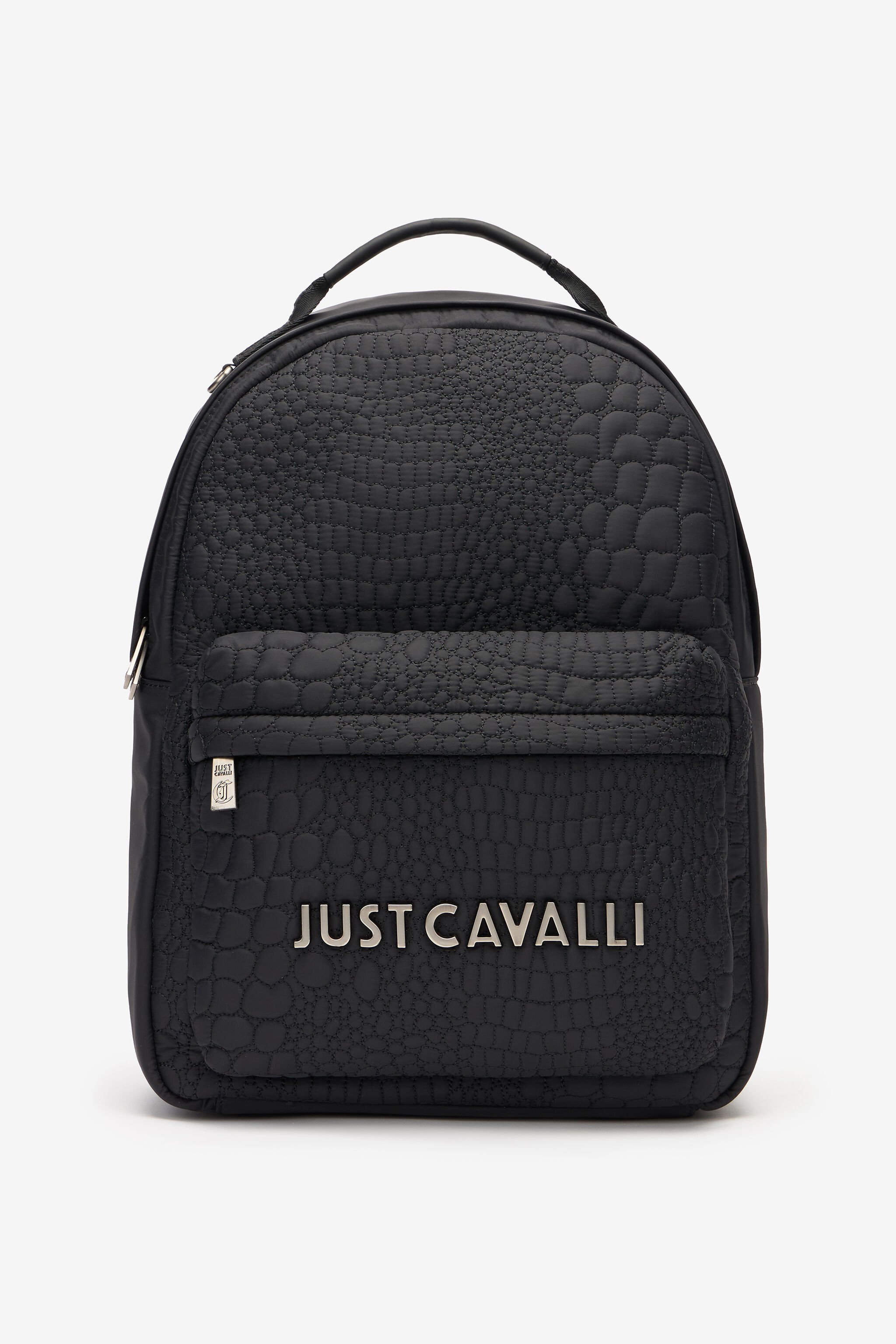 JC Backpack With Crocodile-Effect Design Black UFB002-UF306