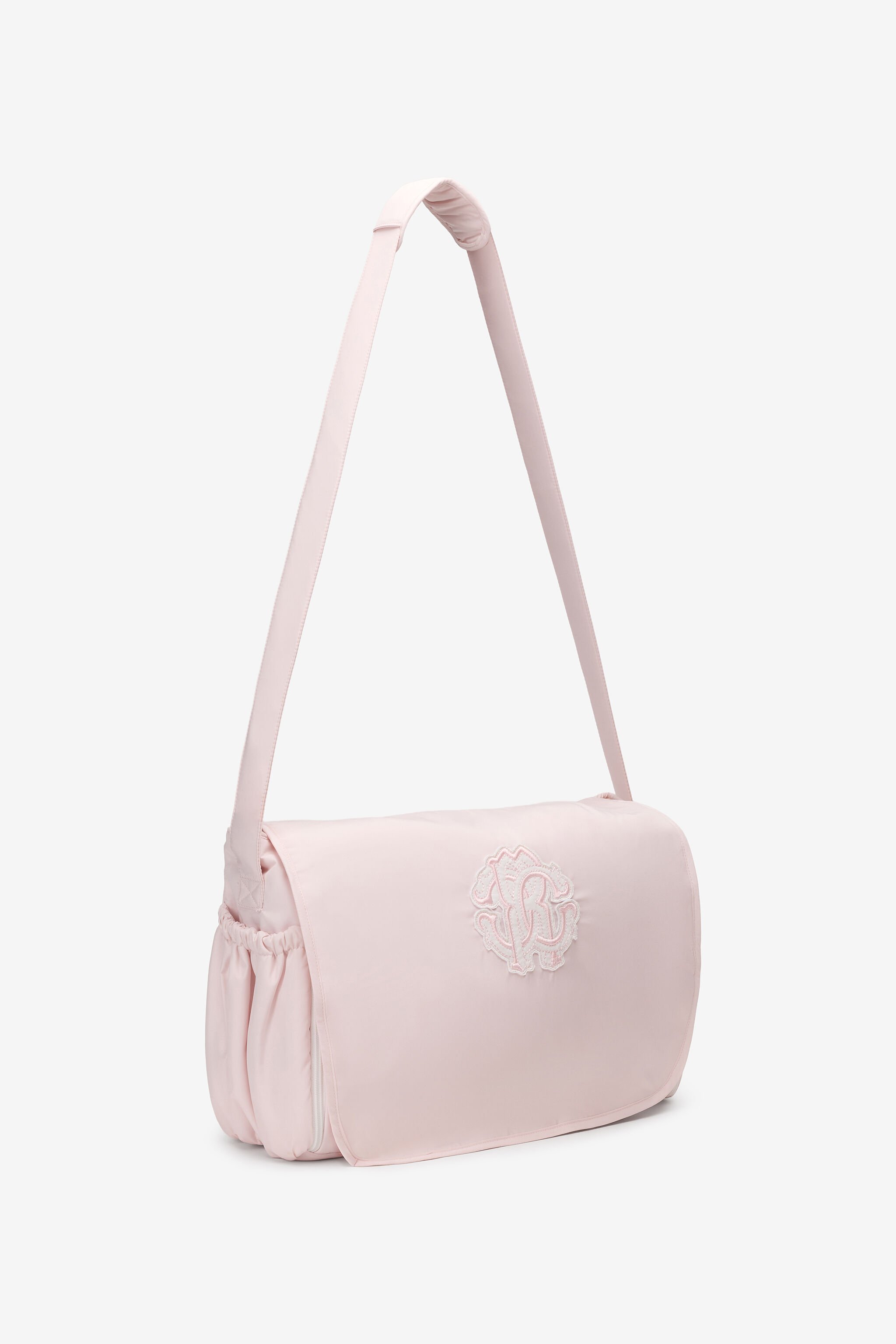 JU RC Monogram-Embroidered Changing Bag BABY PINK TJT824-SB001