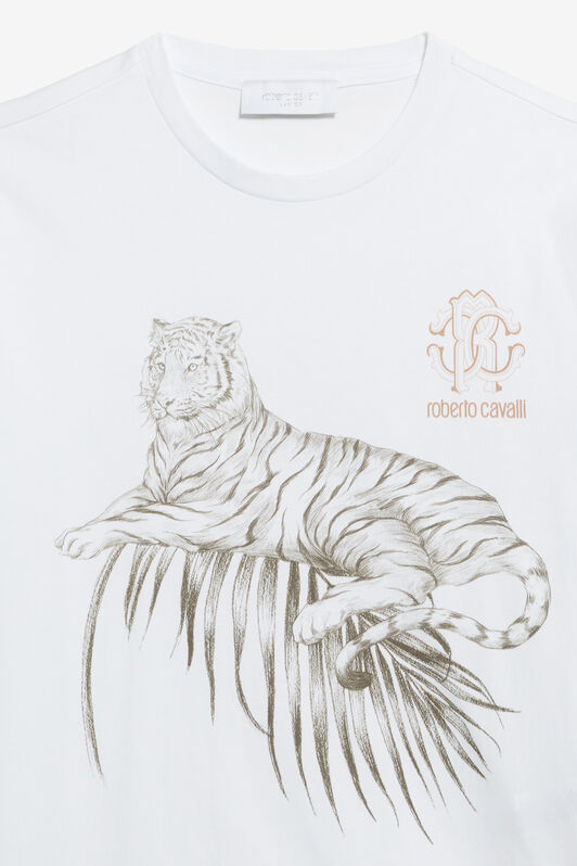 JU T-shirt Blanc en Coton OPTICAL WHITE TJT61C-JD001