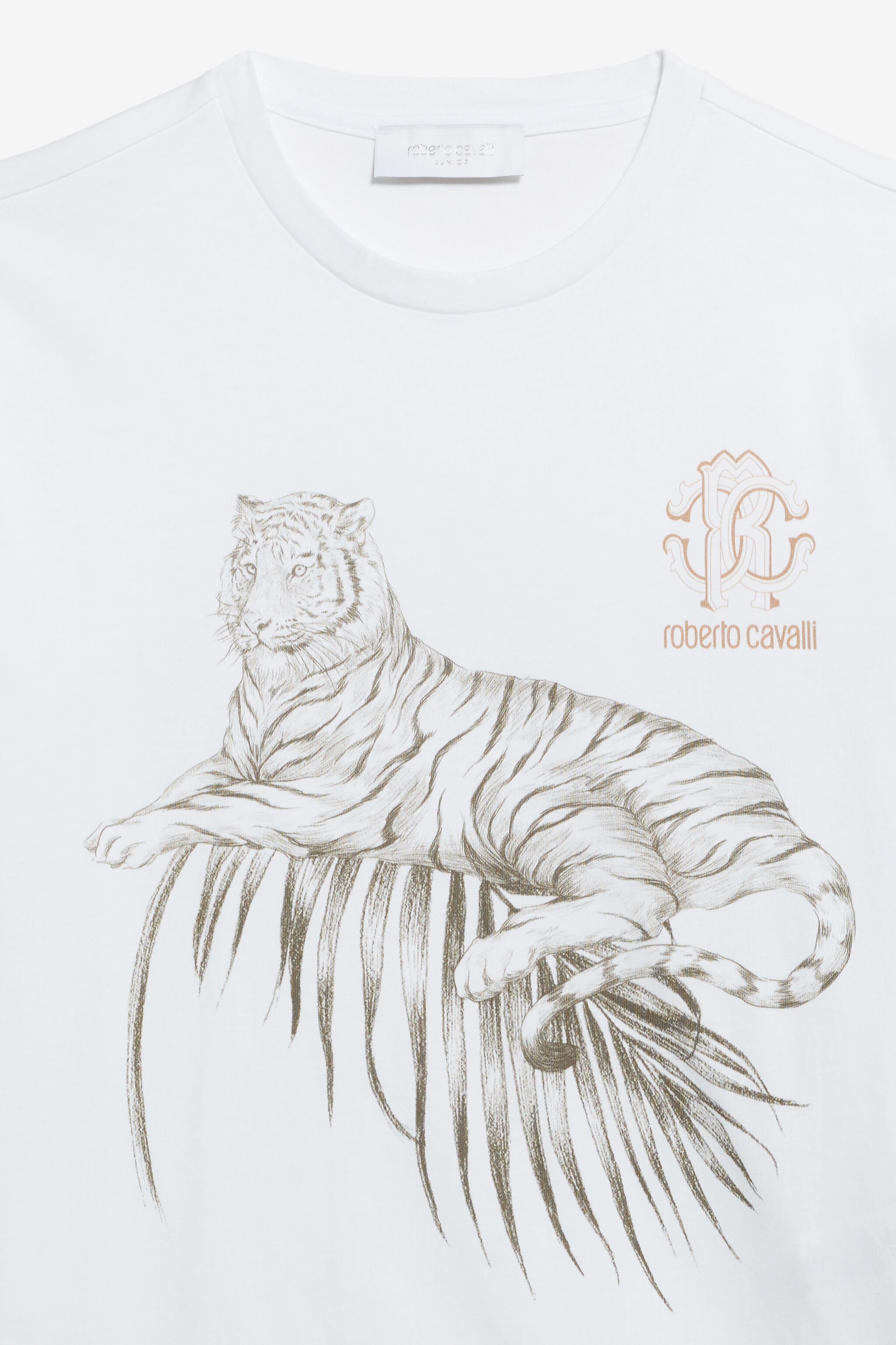 JU T-shirt Blanc en Coton OPTICAL WHITE TJT61C-JD001