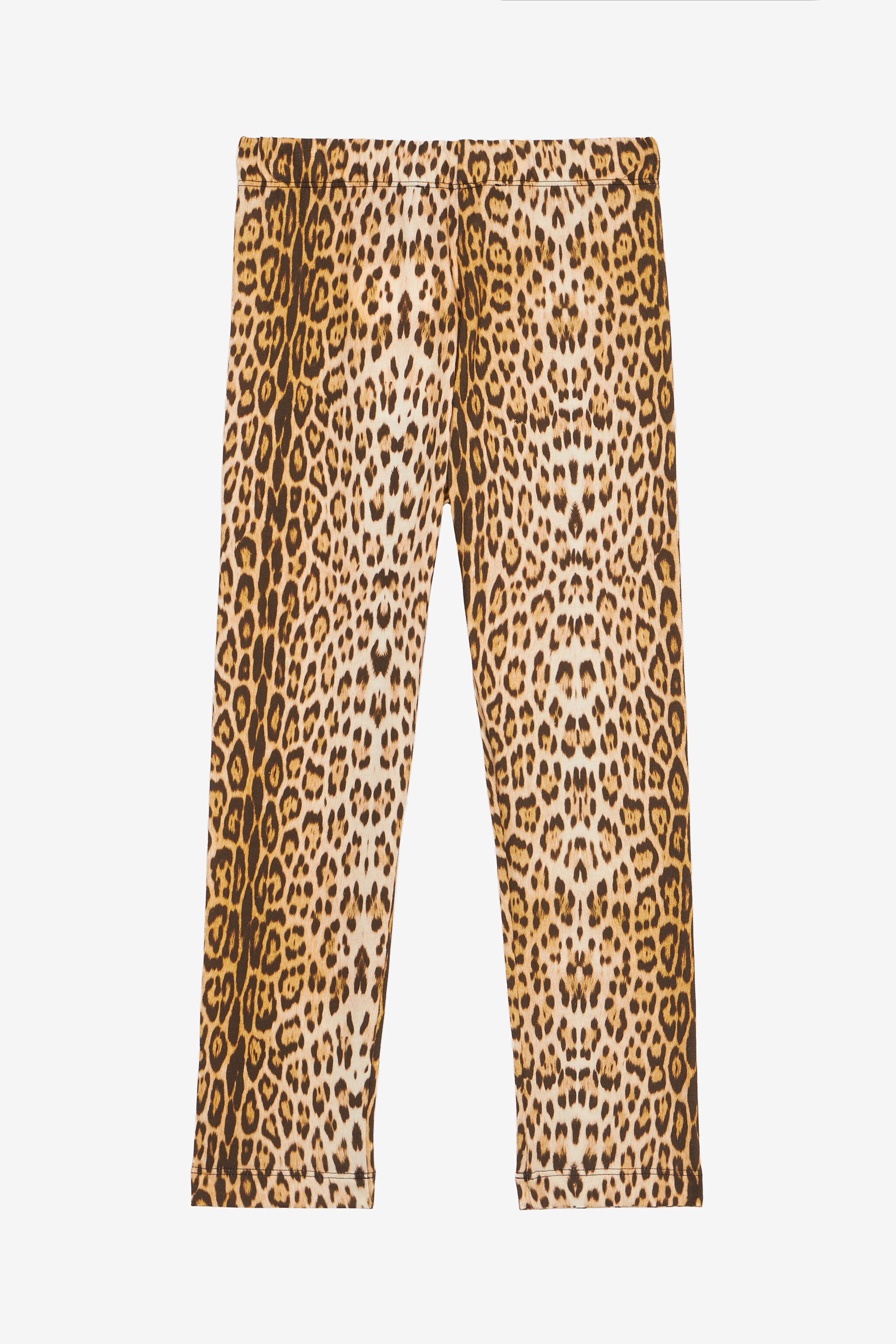 JU Sport Pants With Jaguar Skin Print Light Brown UJT23D-JFO52