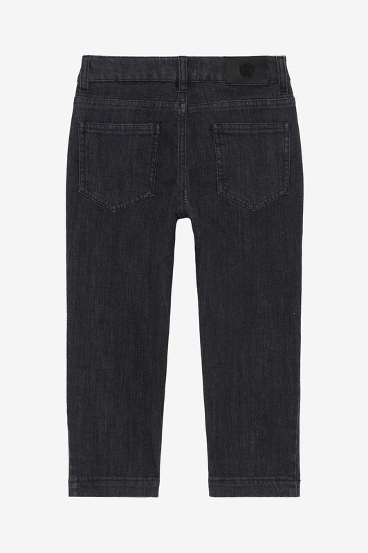 JU Schwarze Jeans mit Rissen BLACK UJJ20B-DN001