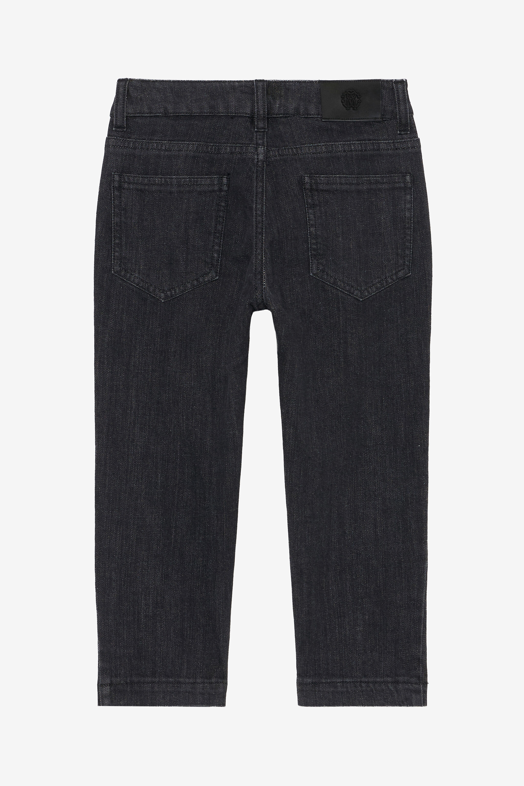 JU Schwarze Jeans mit Rissen BLACK UJJ20B-DN001