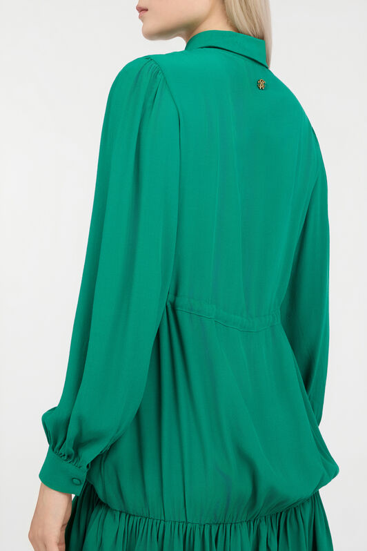 RC Green Dress Mini With Drawstring Waist MALACHITE GREEN QOT10D-VI001