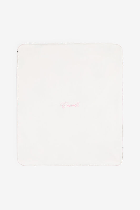 JU RC Monogram And Teddy Bear-Print Blanket Pink RJT815-JFG79