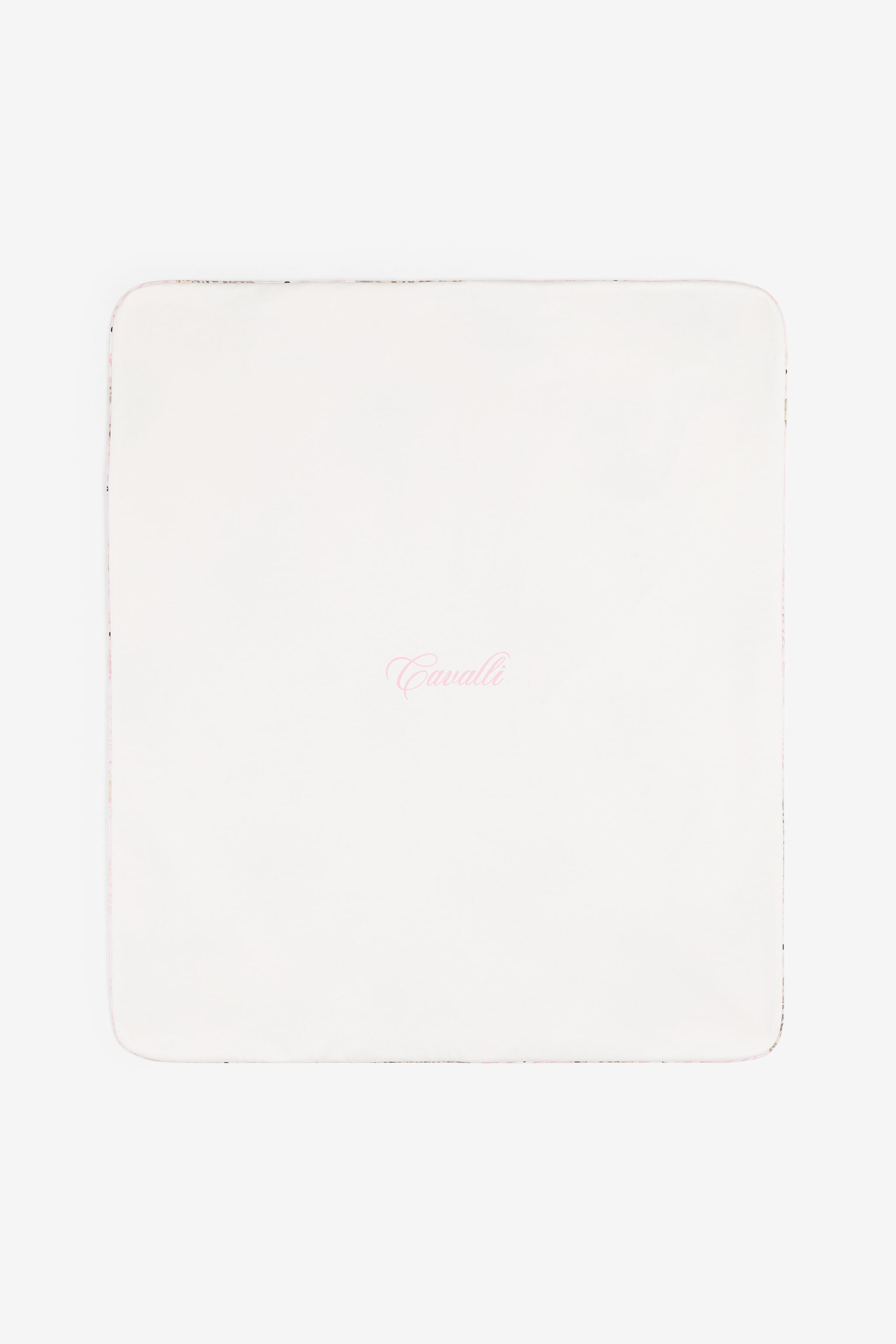 JU RC Monogram And Teddy Bear-Print Blanket Pink RJT815-JFG79