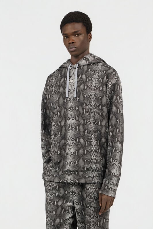 RC Python Print Hoodie Sweatshirt PYTHON DARK GREY SOT66J-CF063