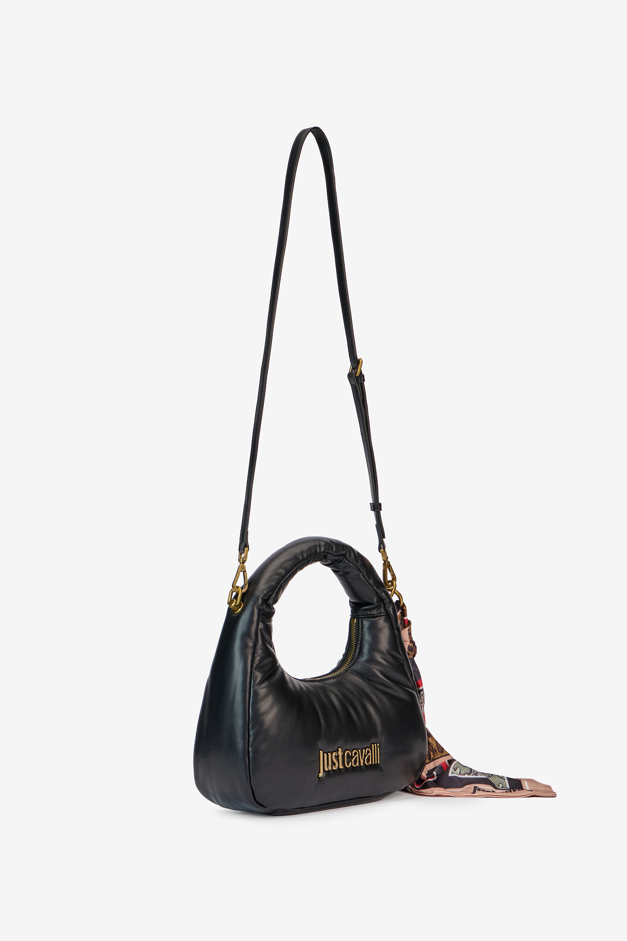 JC Just Cavalli Glamorous Shoulder Bag BLACK VFB066-VF827