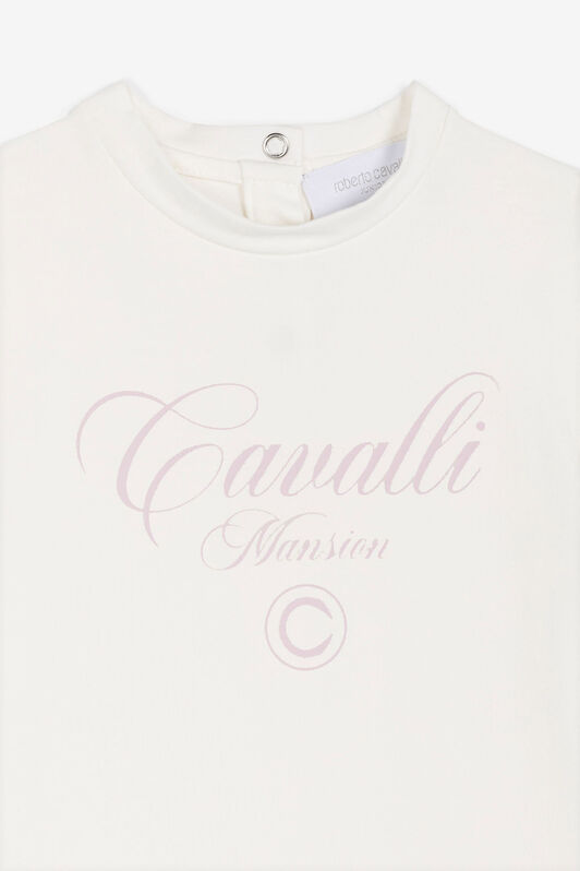 JU Logo-Print T-Shirt White OJT605-ISA2J