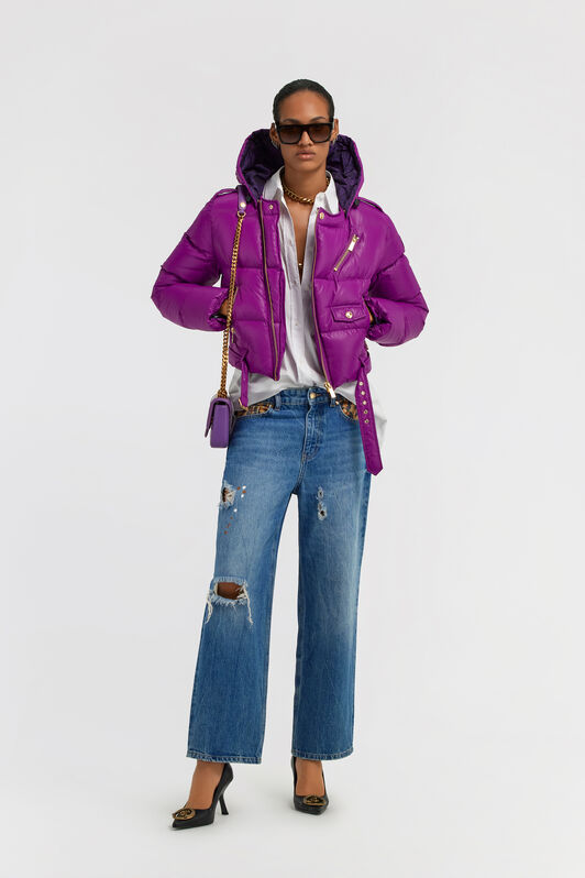 JC Just Cavalli Down Jacket Purple TFT160-TF227