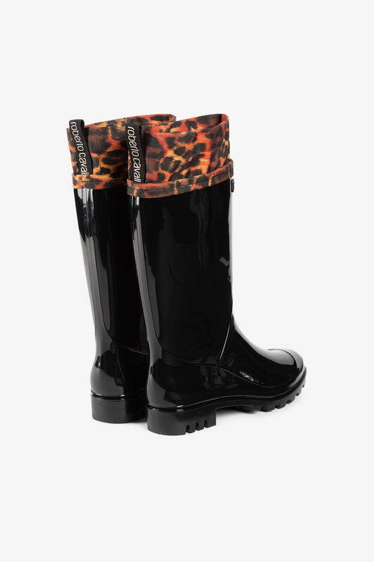 RC Cheetah-Print Boots Black JSS001-AB076