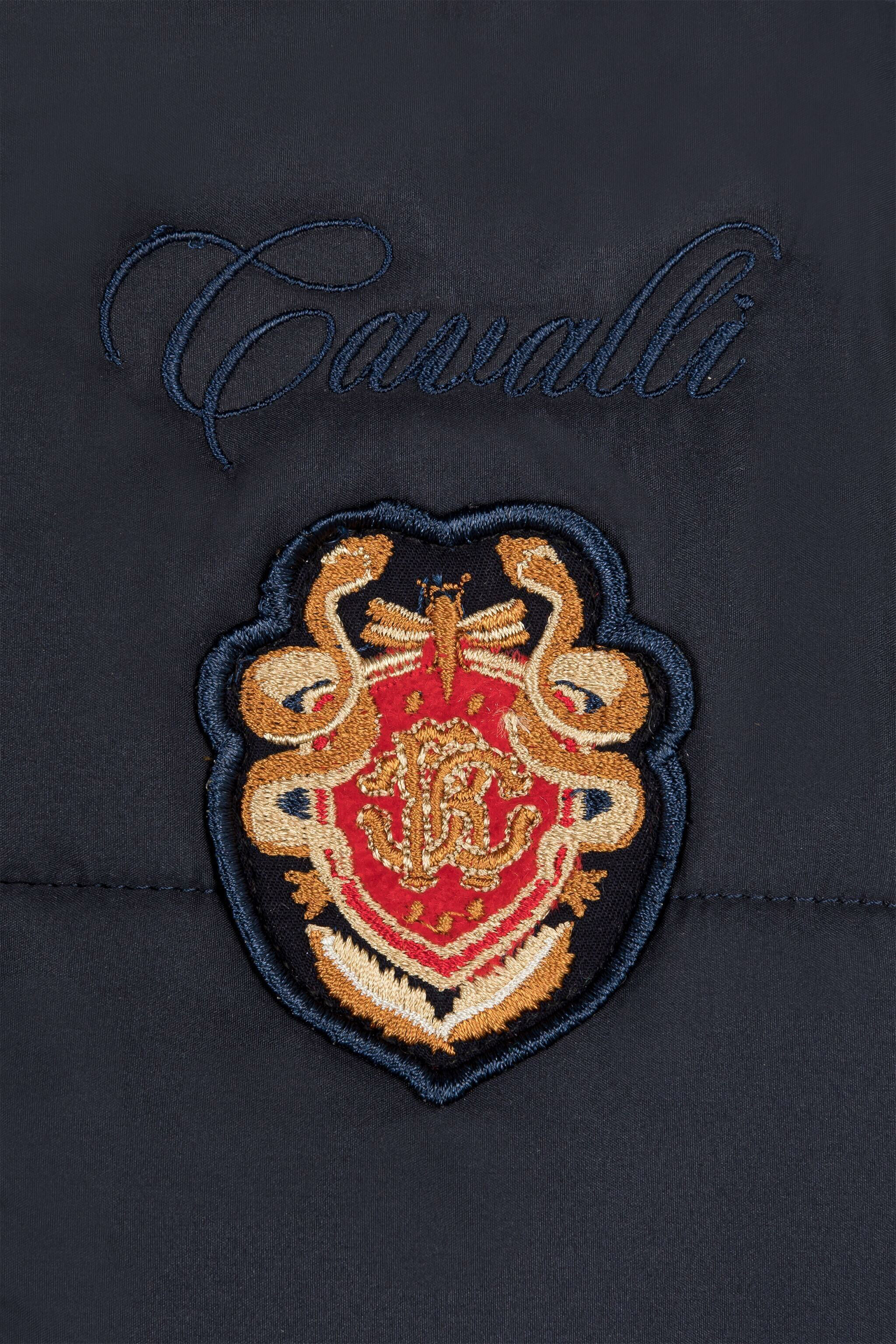 JU RC Monogram Crest-Appliqué Padded Jacket Dark blue PJT418-SB049