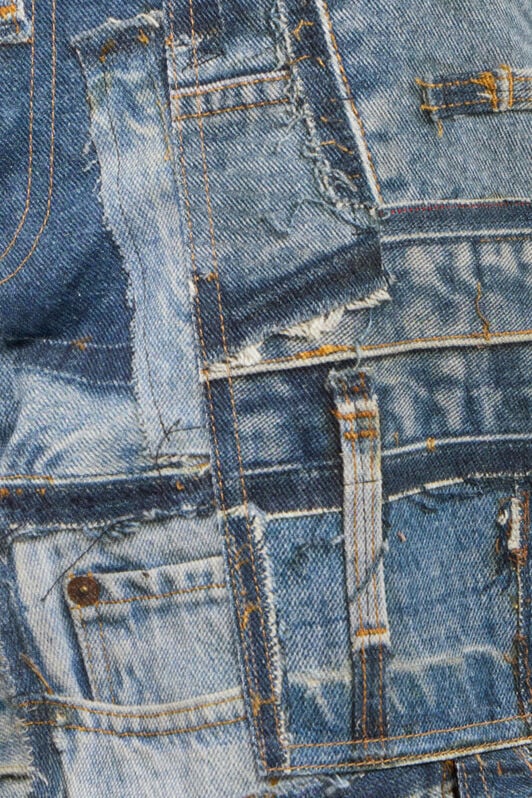 RC Patchwork Capsule Collection Cargo Jeans RC Patchwork Capsule Collection Cargo Jeans Blue UWJ250-VT001