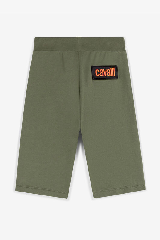 JU Logo-Patch Cotton Shorts JU Logo-Patch Cotton Shorts Dark green RJT221-CF050