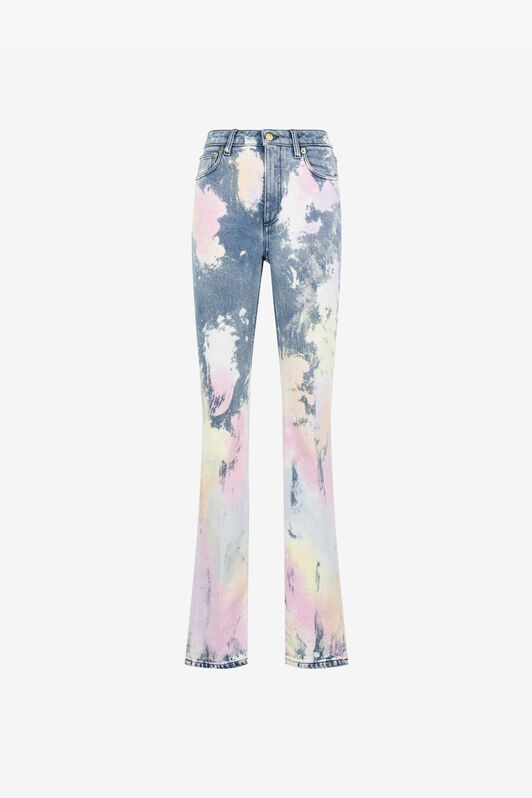 RC Bleached bootcut jeans Light blue QKJ218-DS007