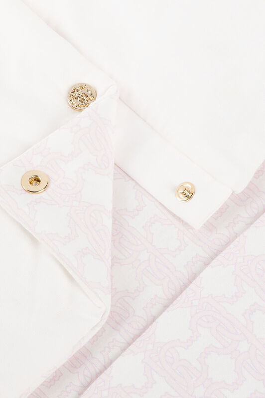 JU RC Monogram-Print Cotton Baby Nest JU RC Monogram-Print Cotton Baby Nest Pink RJT841-JD001
