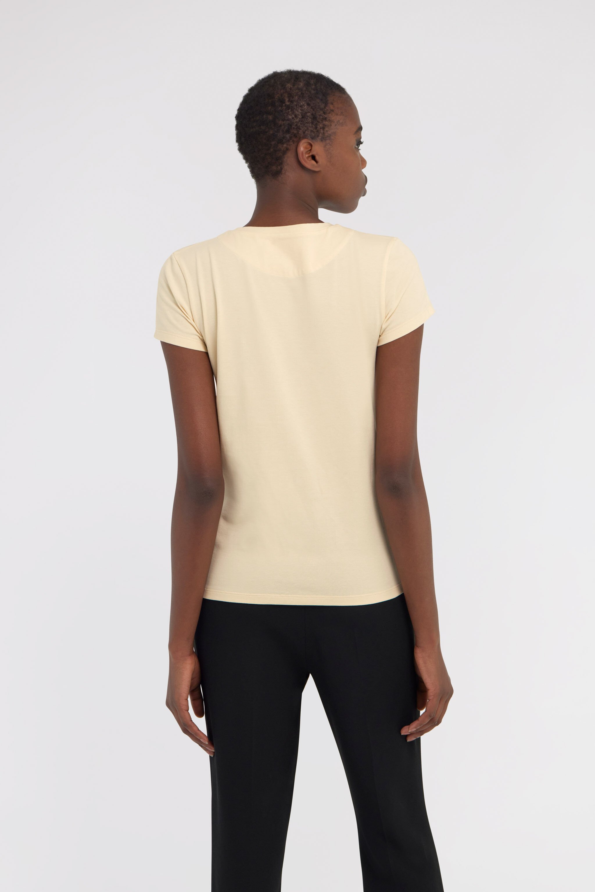 RC T-Shirt with Monogram RC Ivory SWT60A-JD062