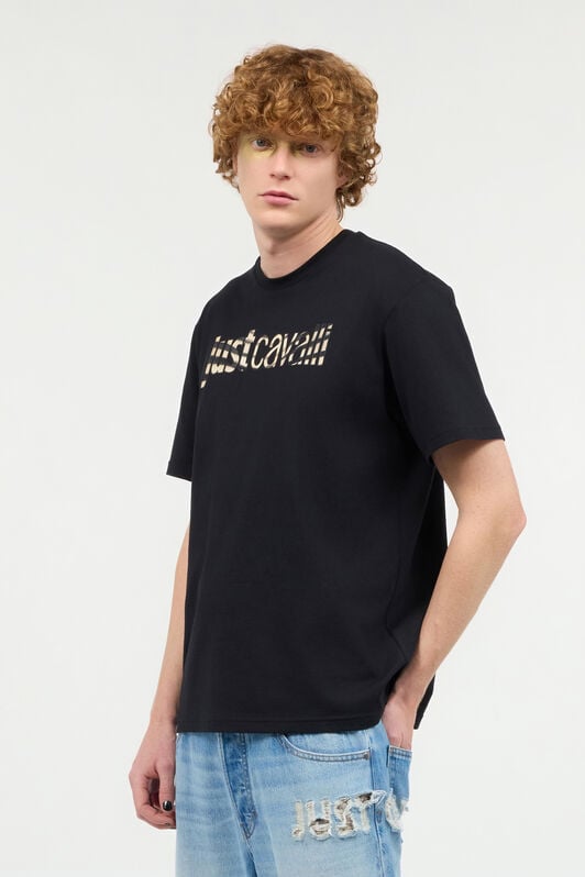 JC T-Shirt Avec Logo Animalier JC T-Shirt Avec Logo Animalier Noir UFT051-UF071