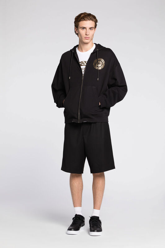 JC Felpa Just Cavalli con stampa Tiger e logo NERO Q61314-Q0217