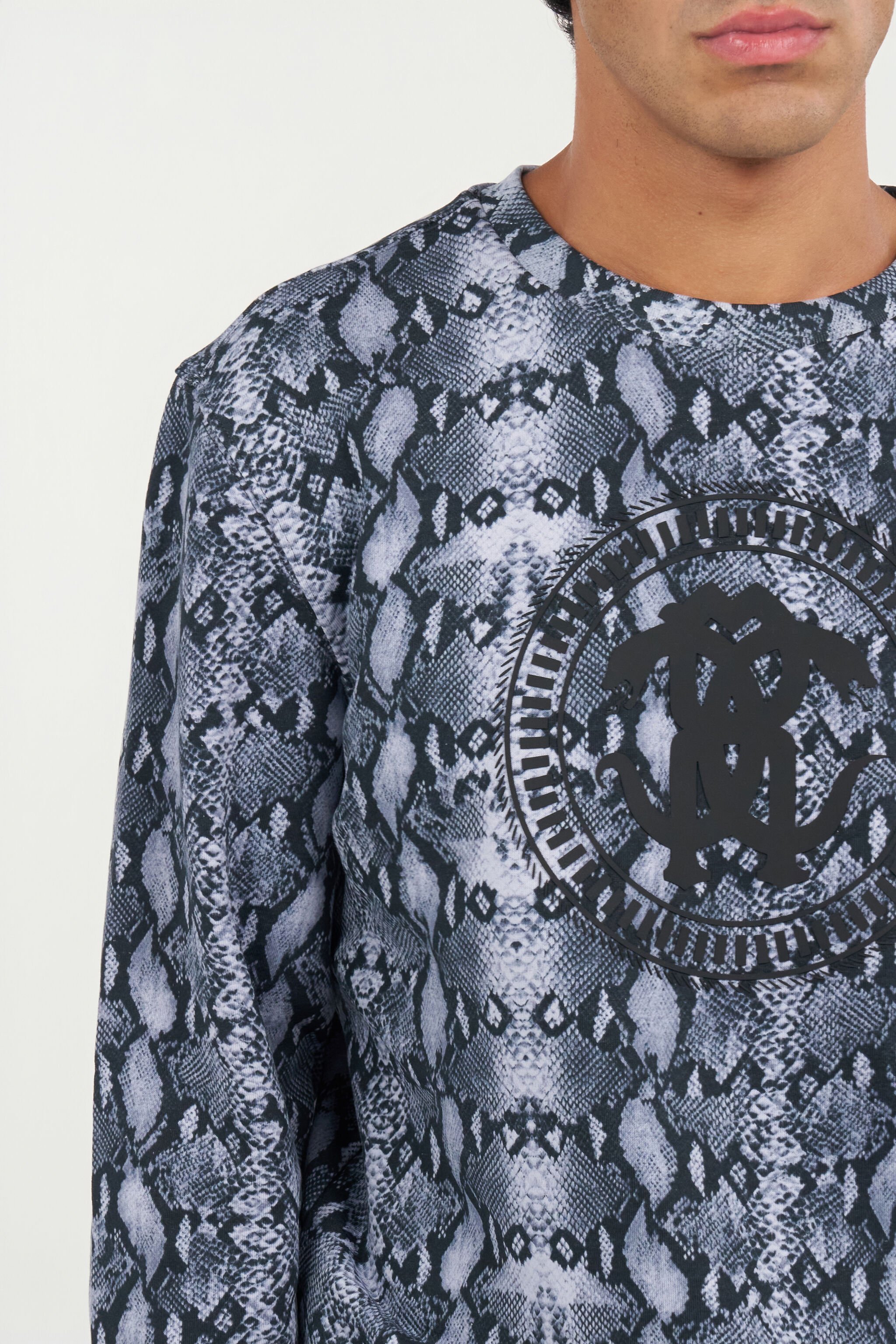 RC Python Print Sweatshirt BLACK QOT66D-FOR25