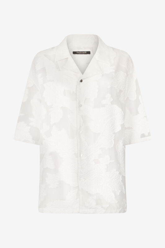 RC Bowling Shirt With Floral Pattern White URT760-FC021