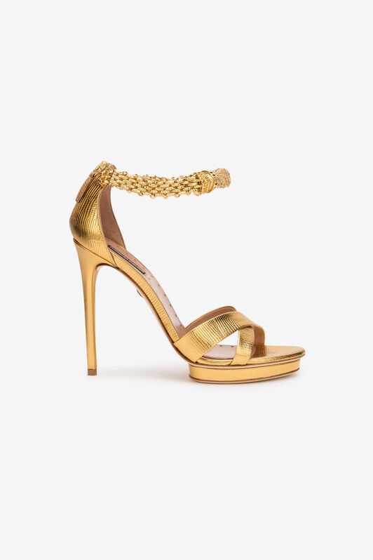 RC Roar Gold Leather Sandals GOLD SKS132-PZS14