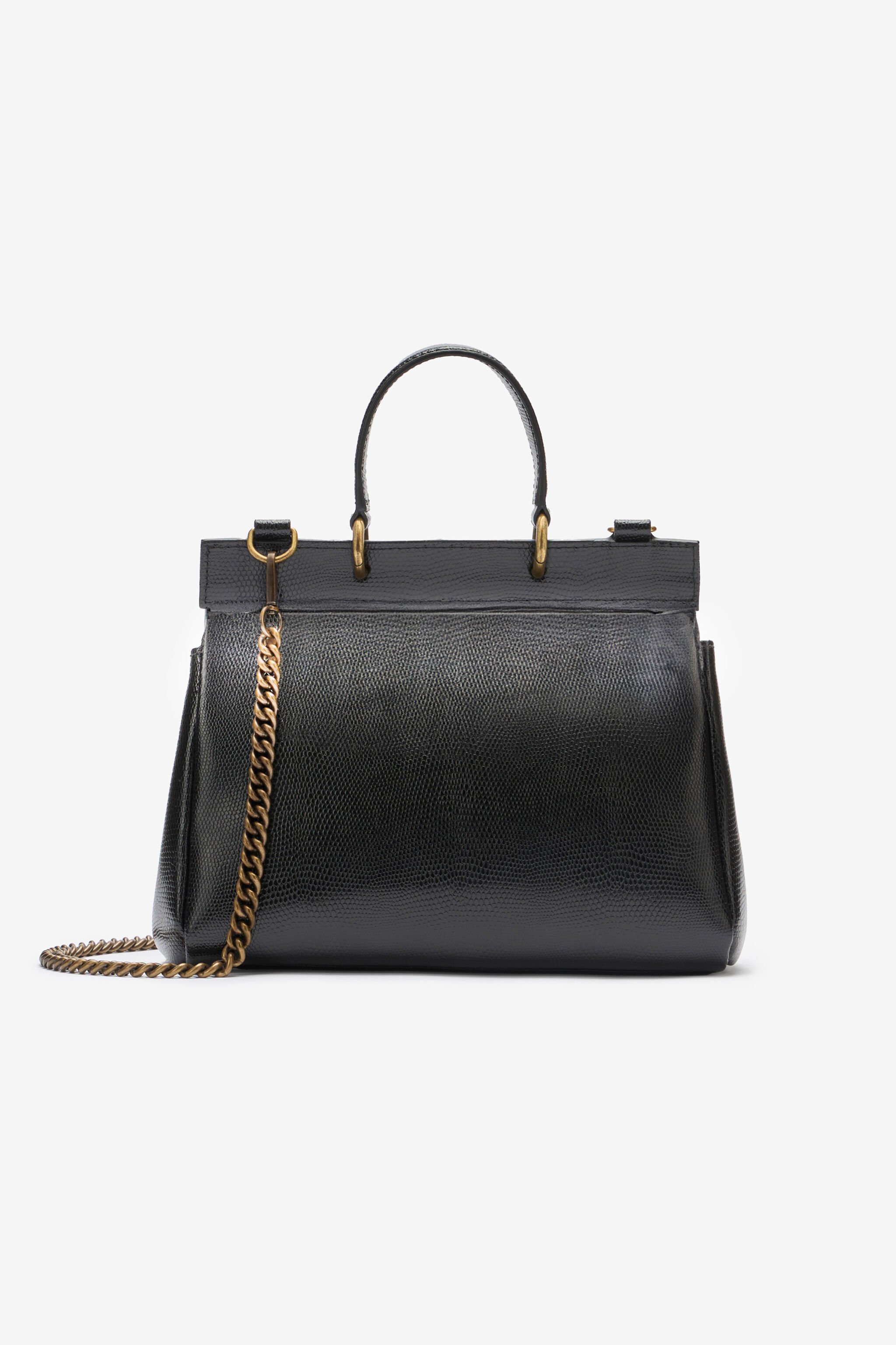 RC Bolso De Mano Con Monograma RC Negro OOB00A-PZ015