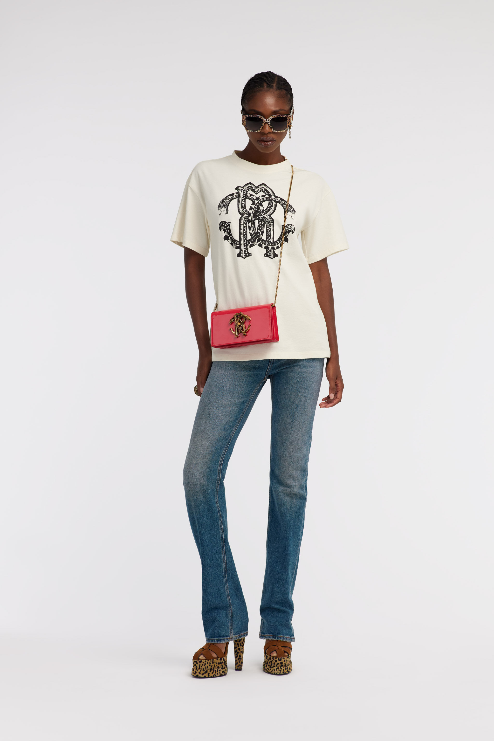 RC Monogram RC t-shirt Ivory SKT61A-JD062