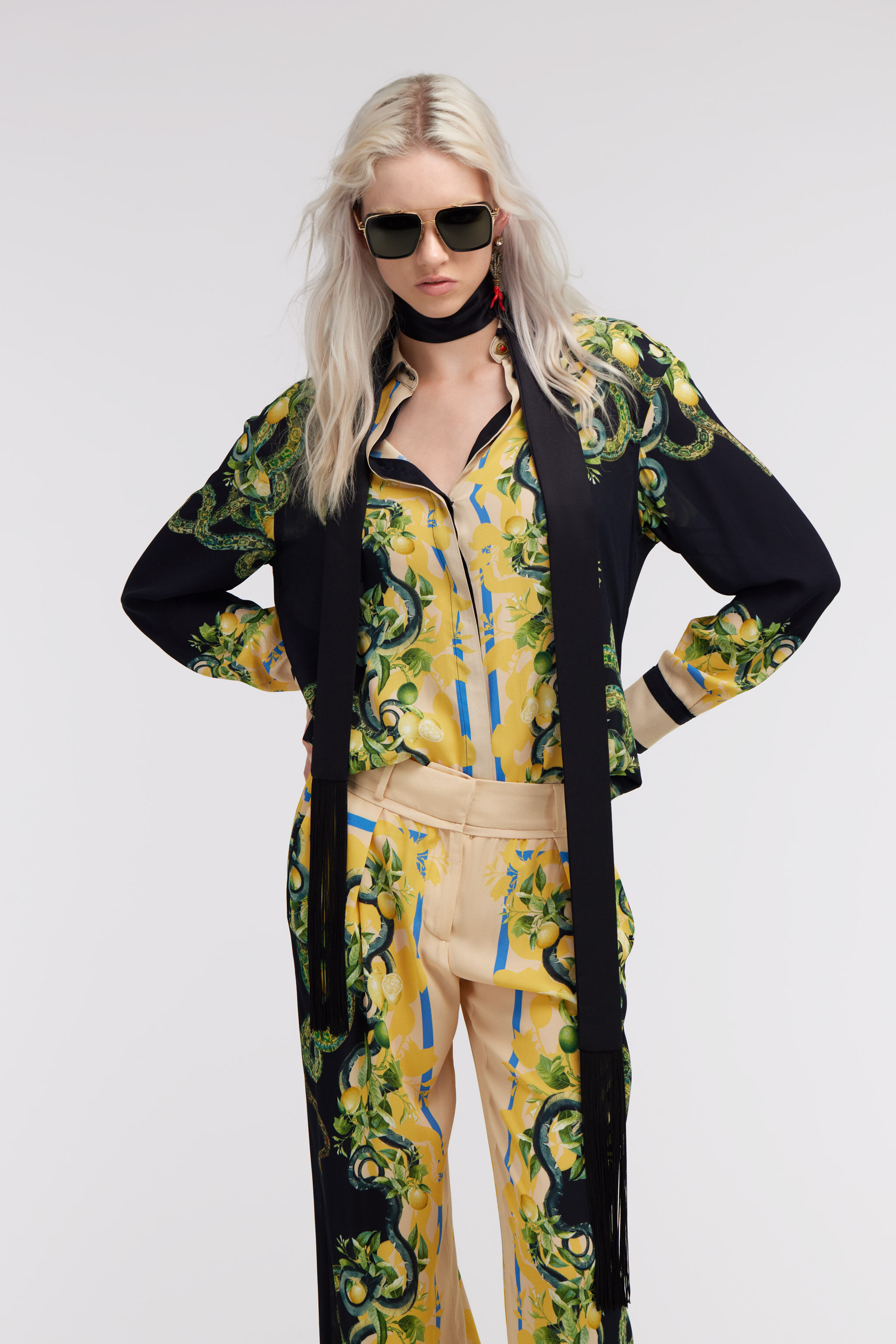 RC Lemon Snake shirt Black/Yellow SKT704-7HL30