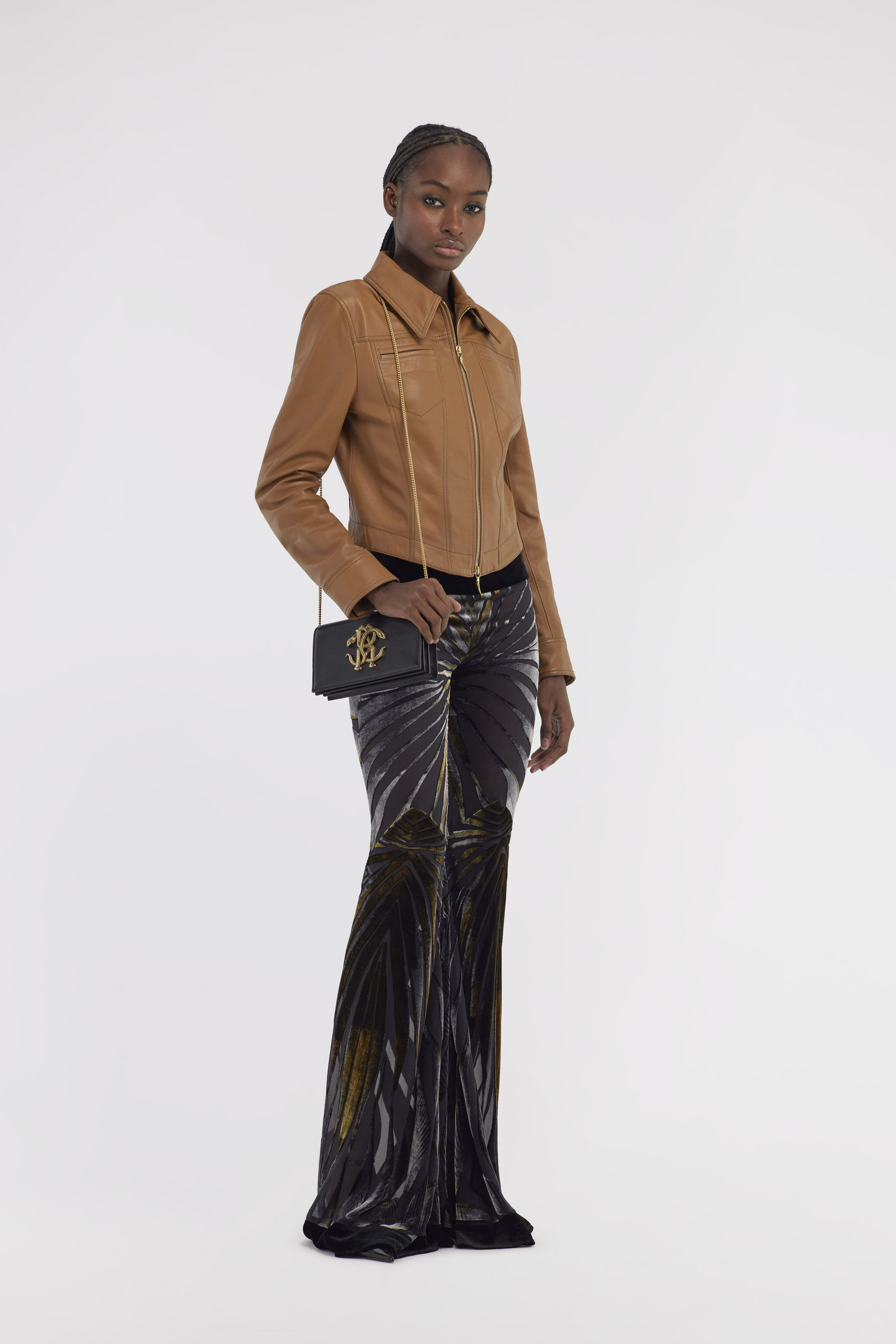 RC Flare Velvet Trousers Nero RWT207-VLI15
