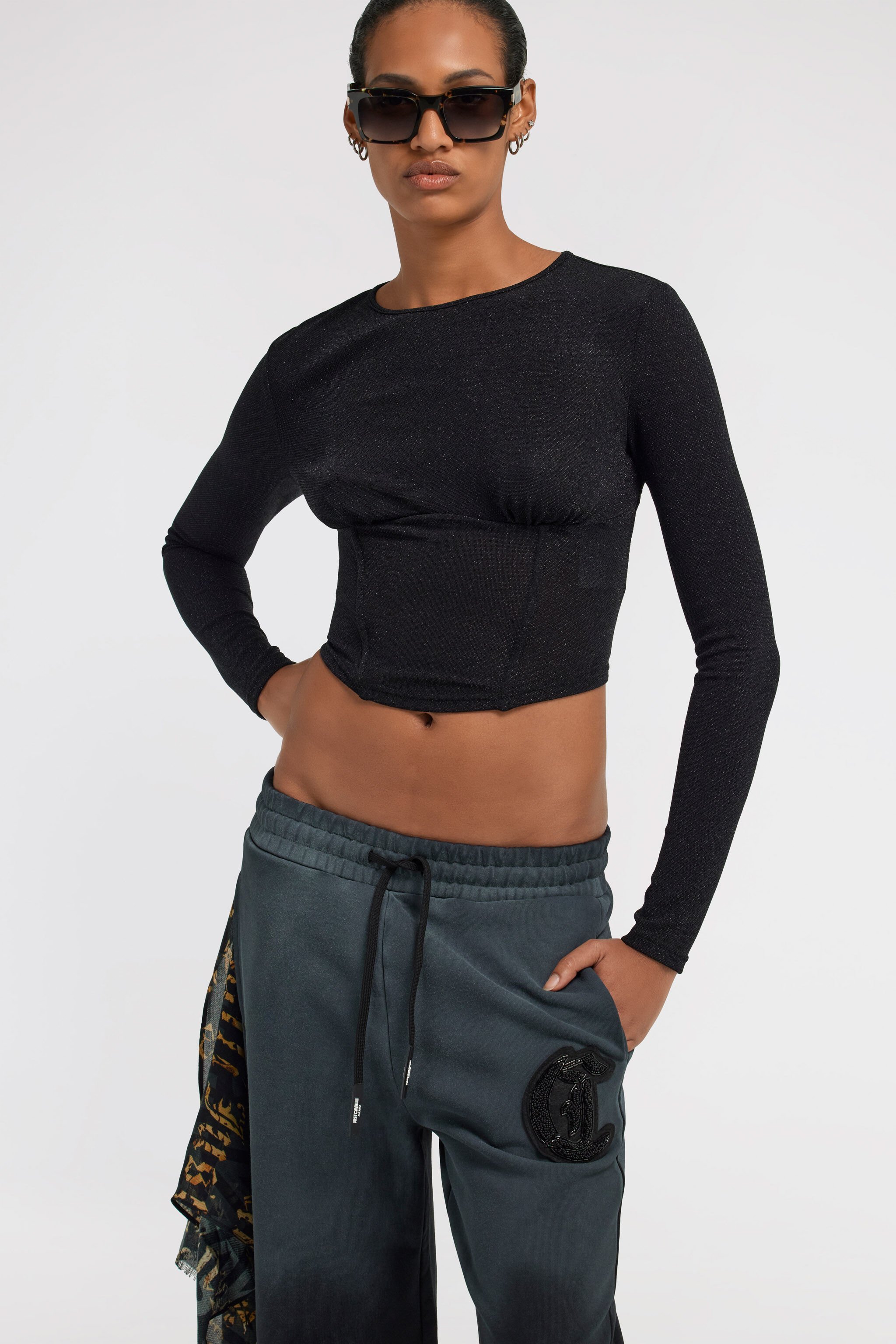 JC Just Cavalli Pants Black TFT076-TF105