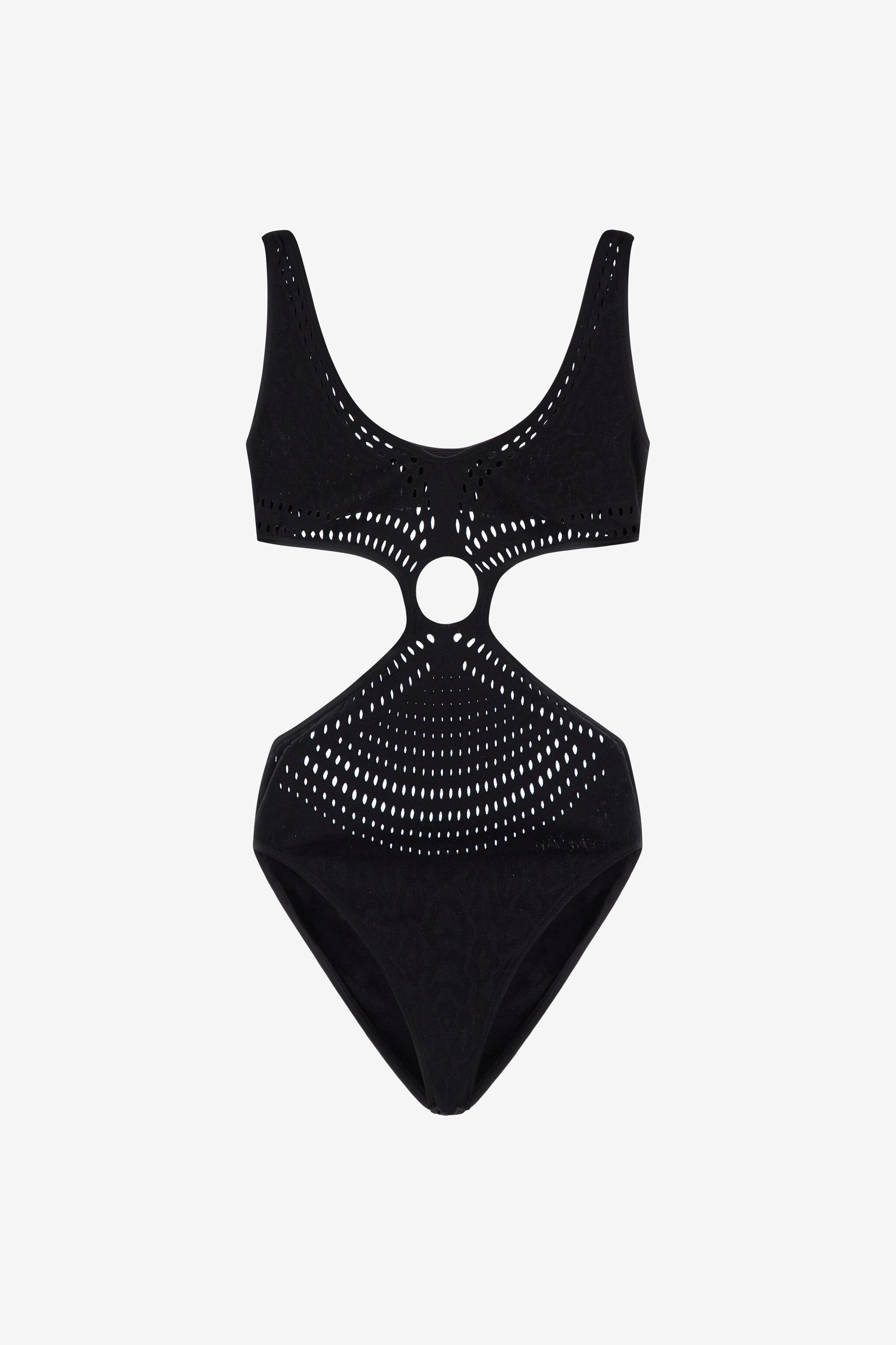 RC Black Cut-Out One-Piece Swimsuit Black SYW012-MA001