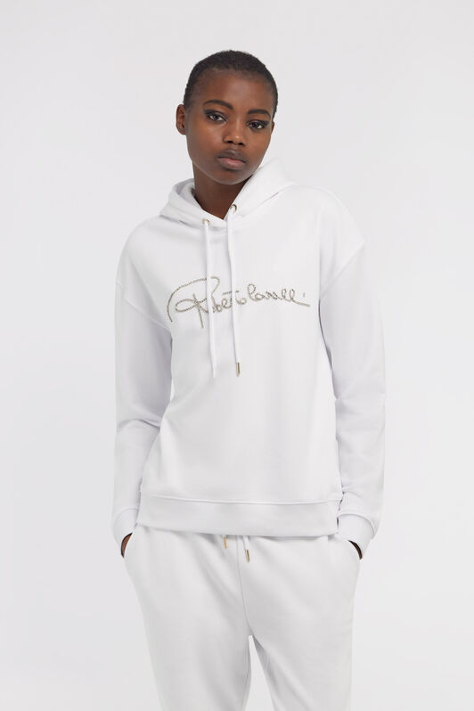 RC Sweatshirt with signature Blanc NOT68D-CF052